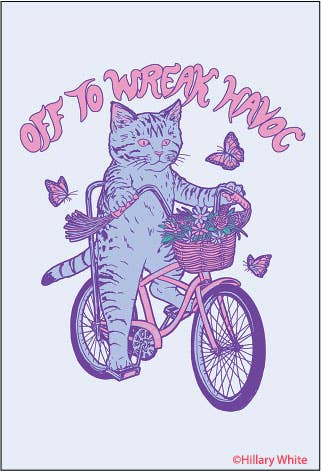 Off to Wreak Havoc Cat Magnet