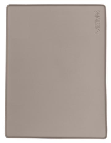 Messy Mutts Silicone Food Mat Raised Edge Grey Small 16" x 12"