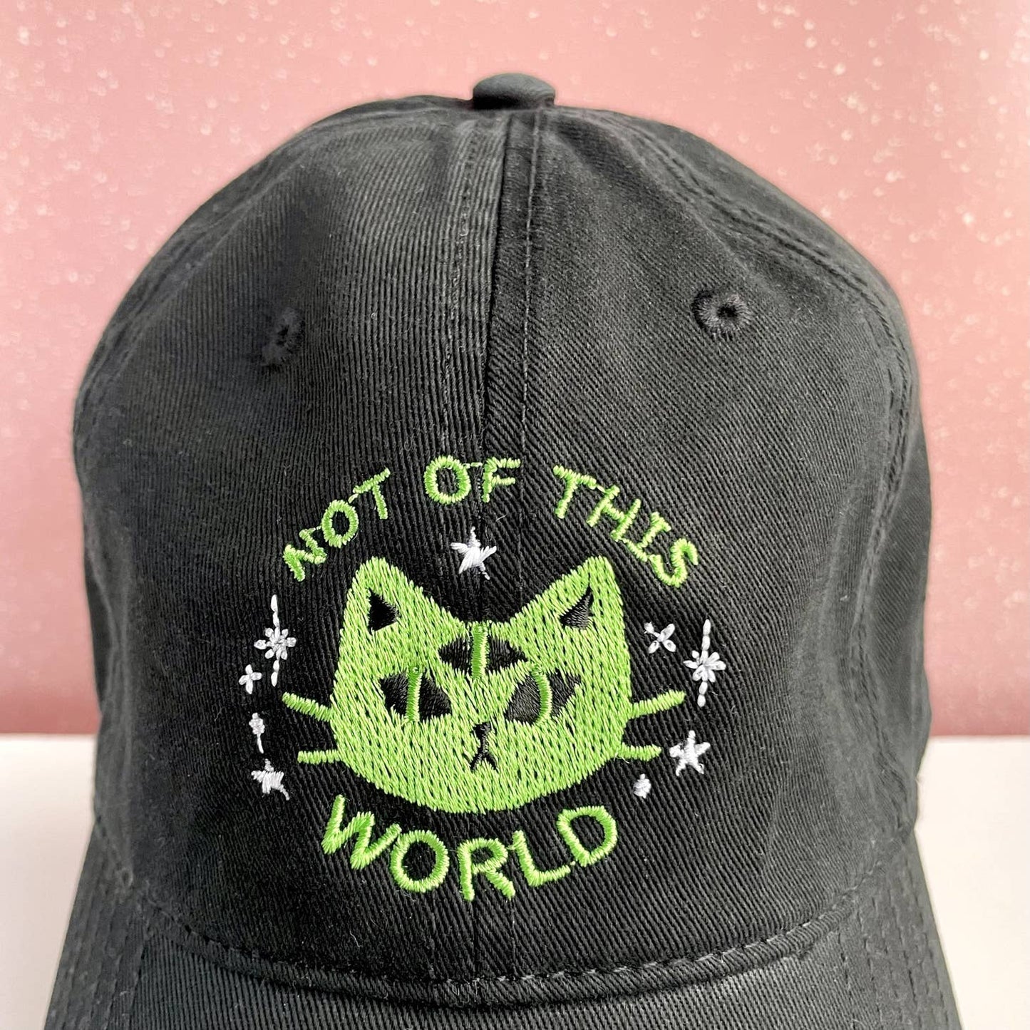 Not of This World Alien Cat Dad Hat