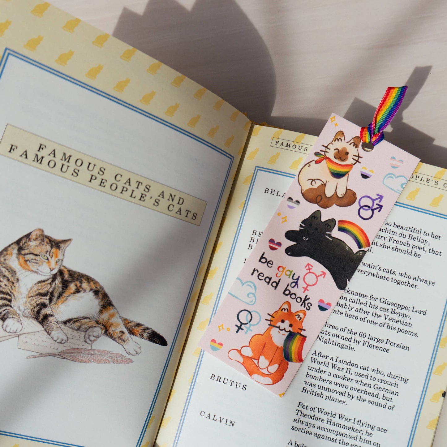 LGBT+ Pride Cats Bookmark