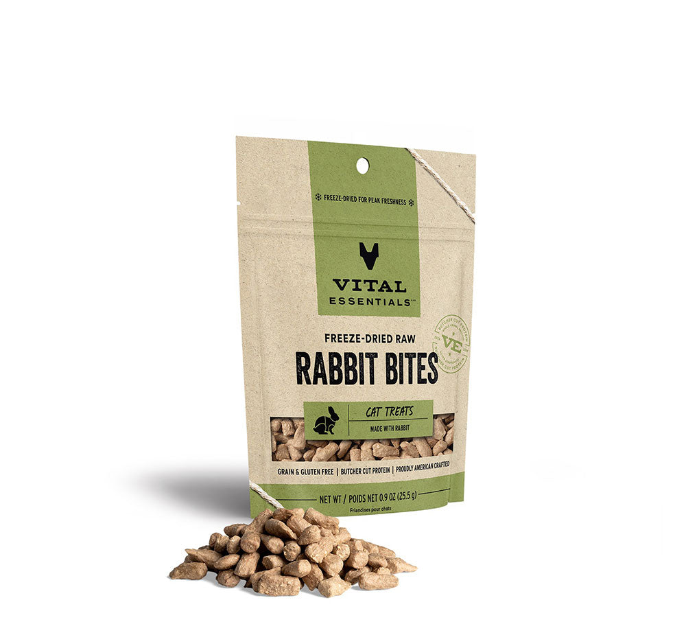 Vital Essentials® Freeze-Dried Rabbit Bites Cat Treats (0.9 oz)
