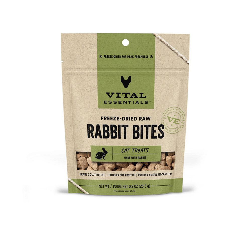 Vital Essentials® Freeze-Dried Rabbit Bites Cat Treats (0.9 oz)