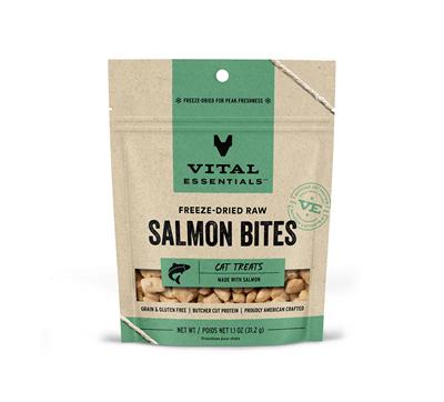 Vital Essentials® Freeze-Dried Salmon Bites Cat Treats (1.1 oz)