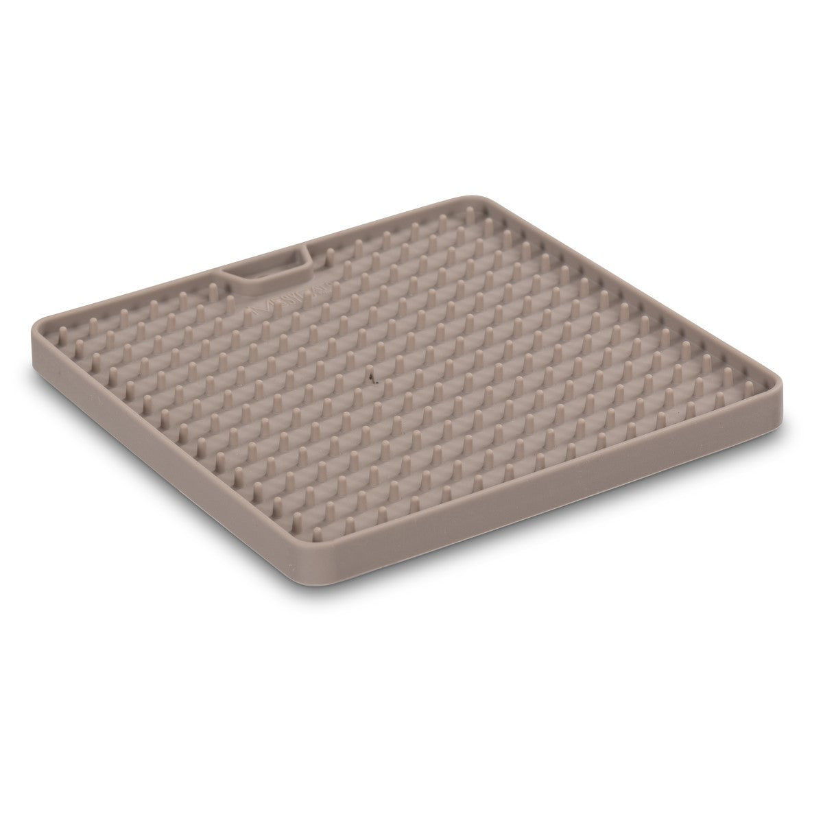 Messy Cats Silicone Reversible Interactive Feeding and Licking Mat Grey 5.5" x 5.5"