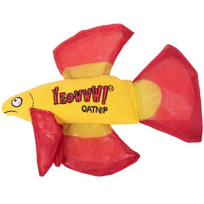 Yeowww! Mo Betta Fish Catnip Cat Toy (Red)