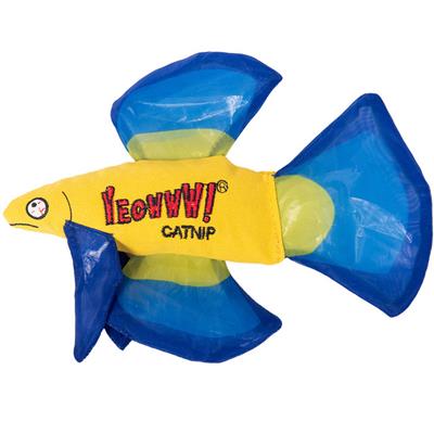 Yeowww! Mo Betta Fish Catnip Cat Toy (Blue)