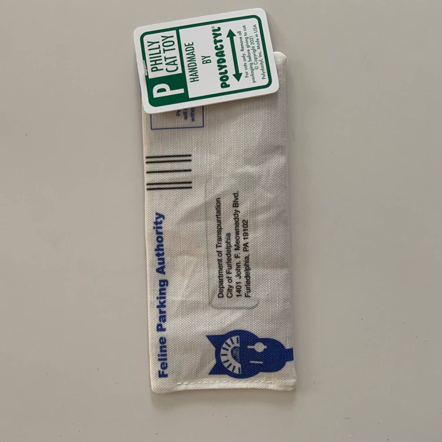 Feline Parking Authority Catnip Toy