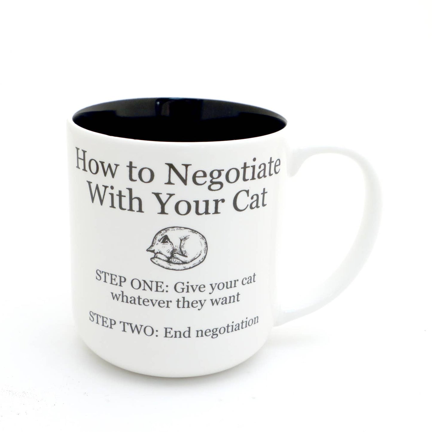 How to Negotiate With Your Cat Mug (16oz)