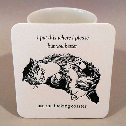 Use the [Explicit] Coasters Cat Butts Novelty Coasters