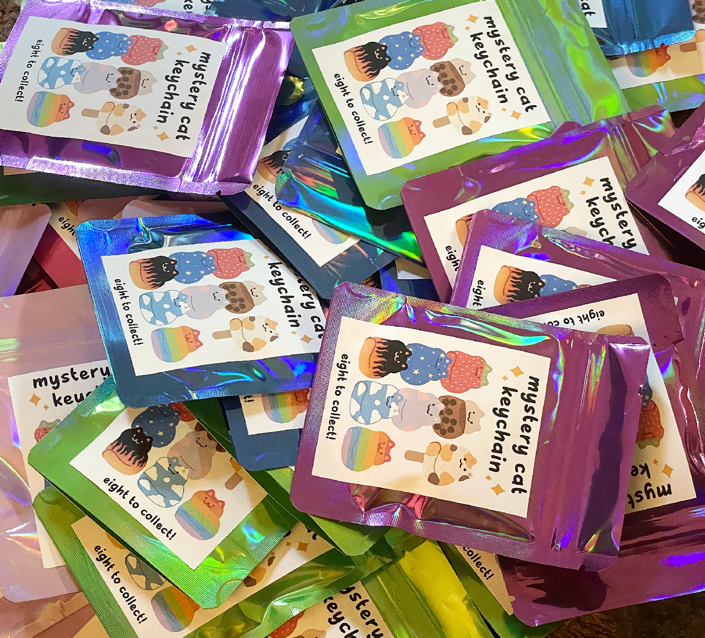 Mystery Cat Keychain | Blind Bag Keychain