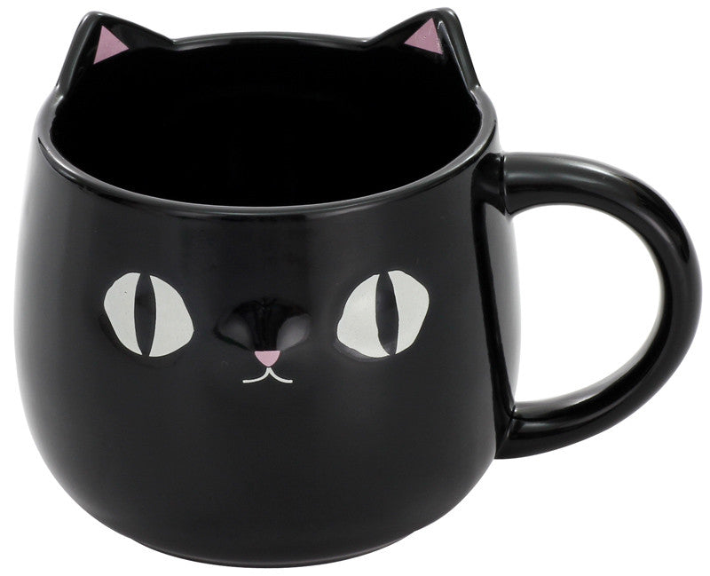 Neko Sankyodai Cat Mug - Kuro (Black Cat)
