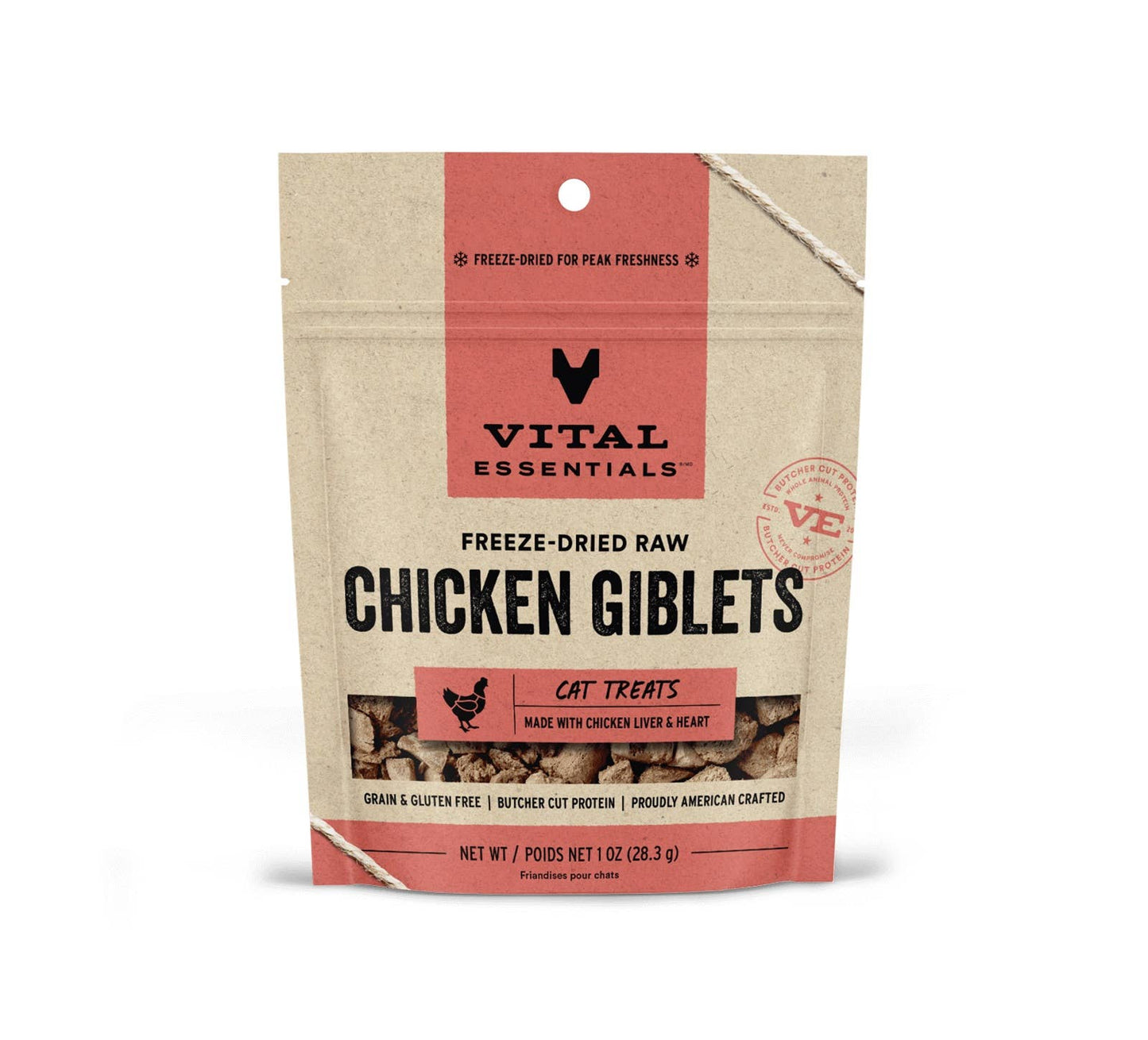 Vital Essentials Freeze-Dried Chicken Breast Cat Treats (1 Oz)