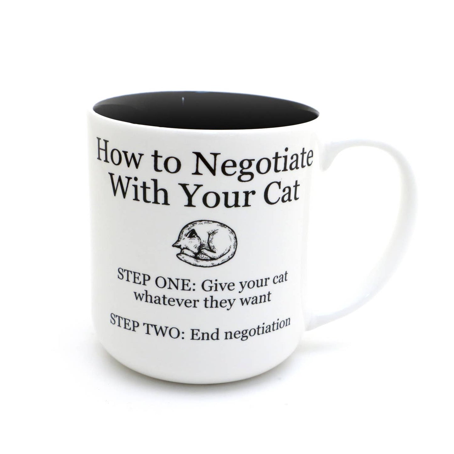How to Negotiate With Your Cat Mug (16oz)