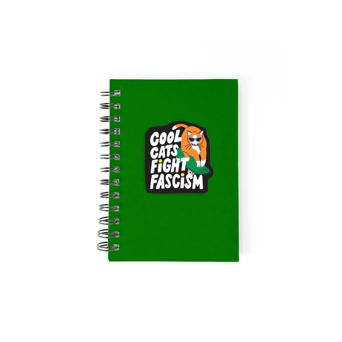 Cool Cats Fight Fascism Vinyl Sticker