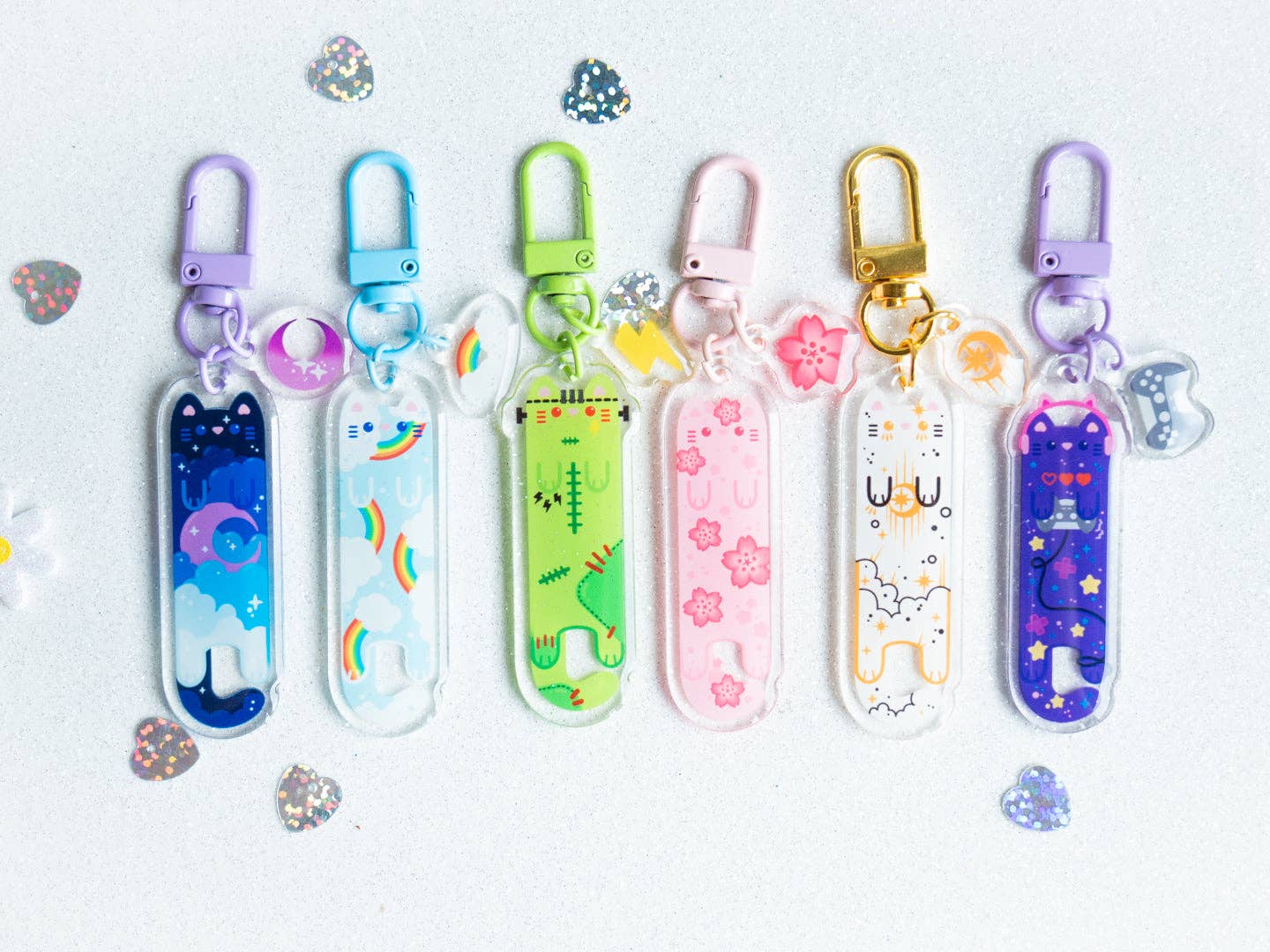 Long Cat Keychain Mystery Bag - Purple Series