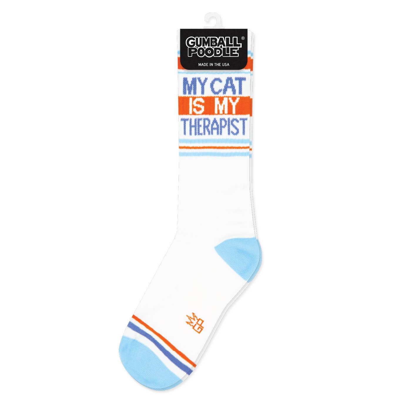 My Cat Is My Therapist Gym Crew Socks (One Size Fits Most)
