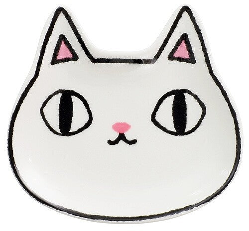 Neko Sankyodai Cat Face Porcelain Mini Dish (choose from 3 designs)