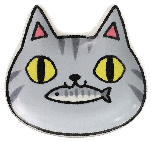 Neko Sankyodai Cat Face Porcelain Mini Dish Ver 2 (choose from 3 designs)