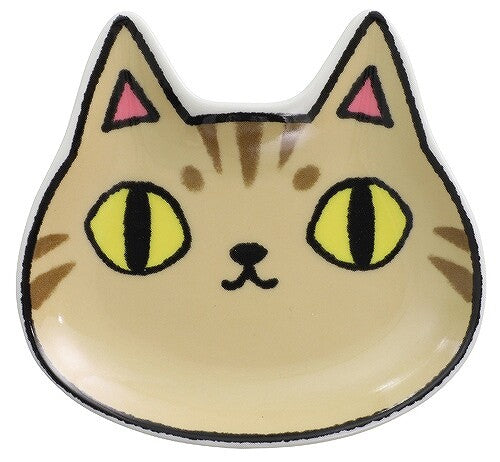 Neko Sankyodai Cat Face Porcelain Mini Dish Ver 2 (choose from 3 designs)