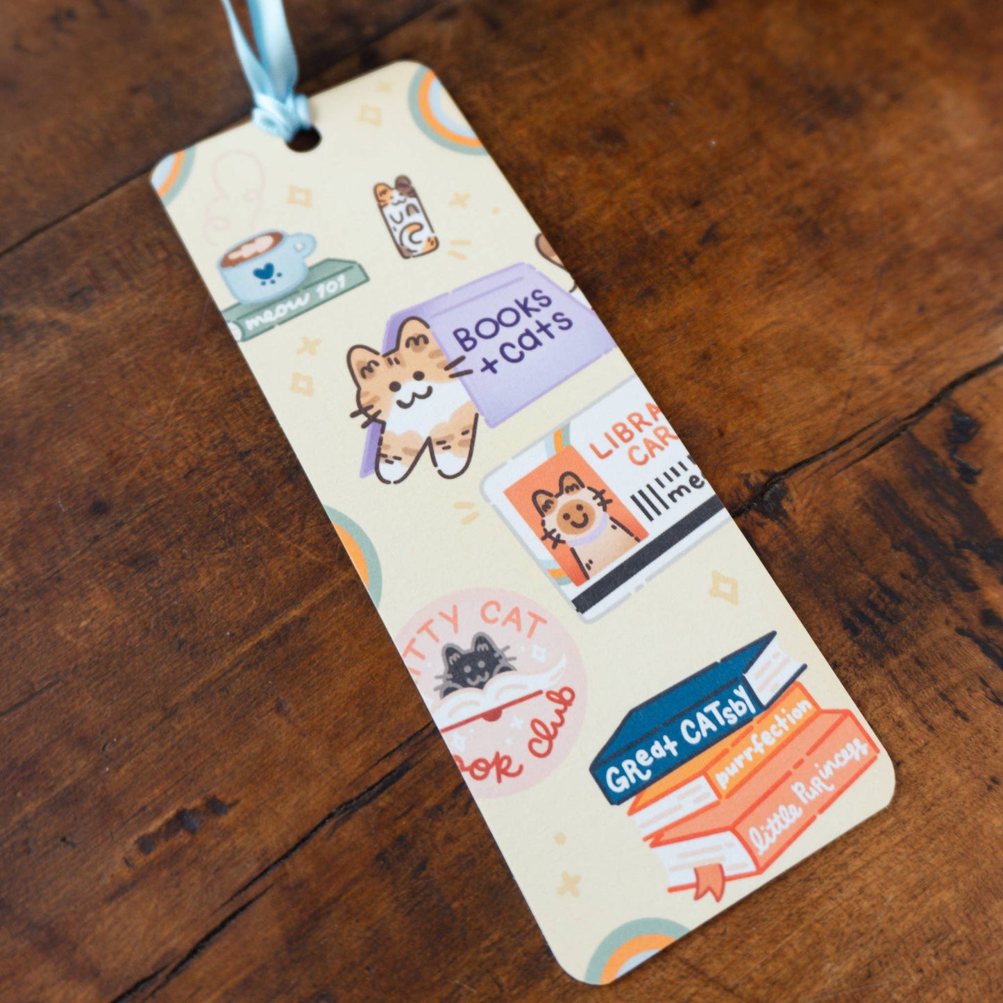 Purrfect Reads Cat Bookmark