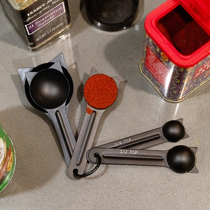 Stainless Steel Cat Measuring Spoons