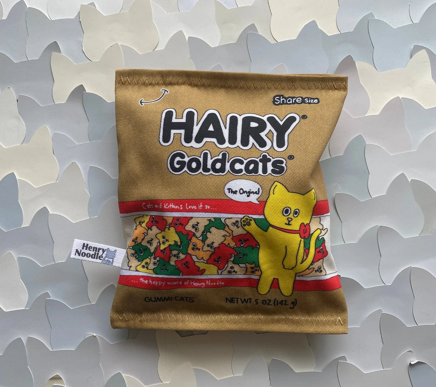 Hairy Goldcats Gummi Cats Catnip Cat Toy