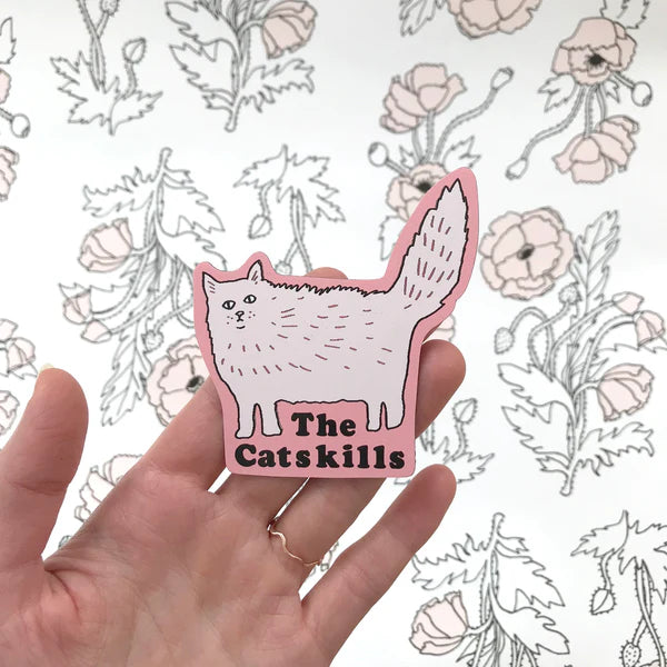 Catskills Cat Magnet (Pink)