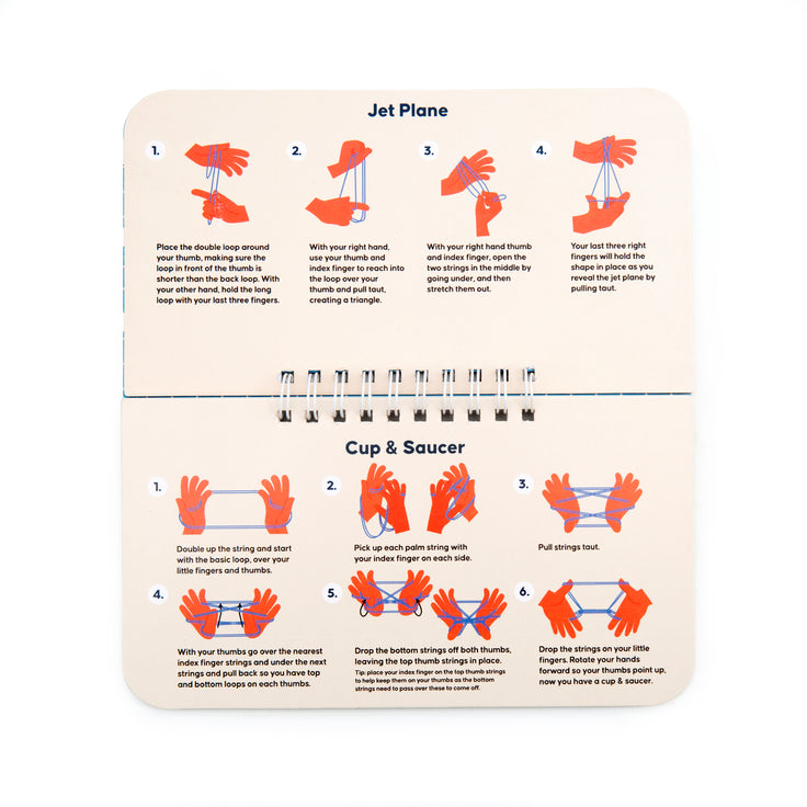 Cat's Cradle String Game Book (one of 3 colors)
