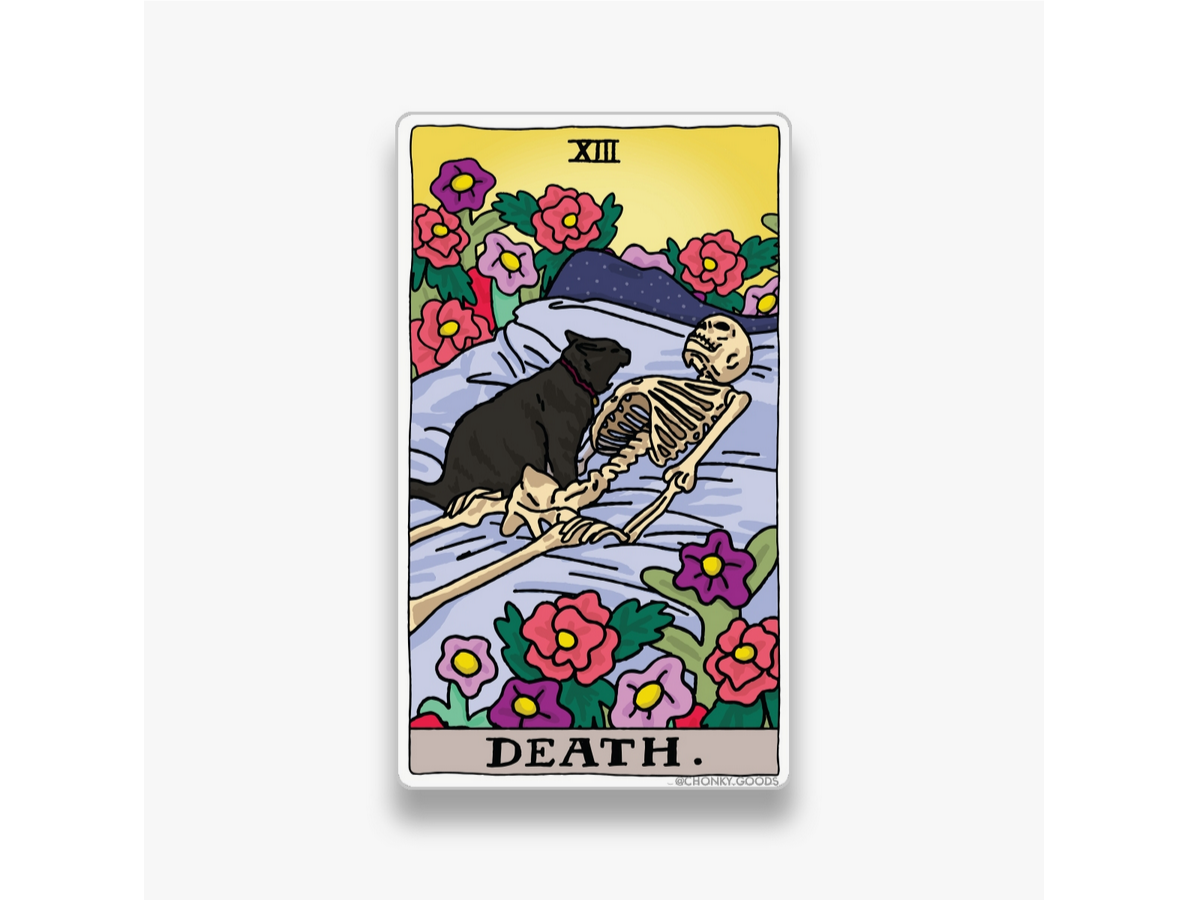 Cat Meme Tarot Card Sticker