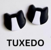 Clay Cat Head Stud Earrings