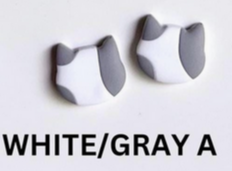 Clay Cat Head Stud Earrings