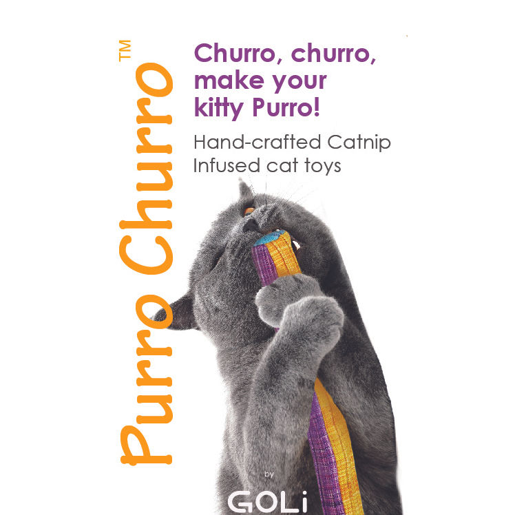 Purro Churro Catnip Toy (assorted colors, sold individually)