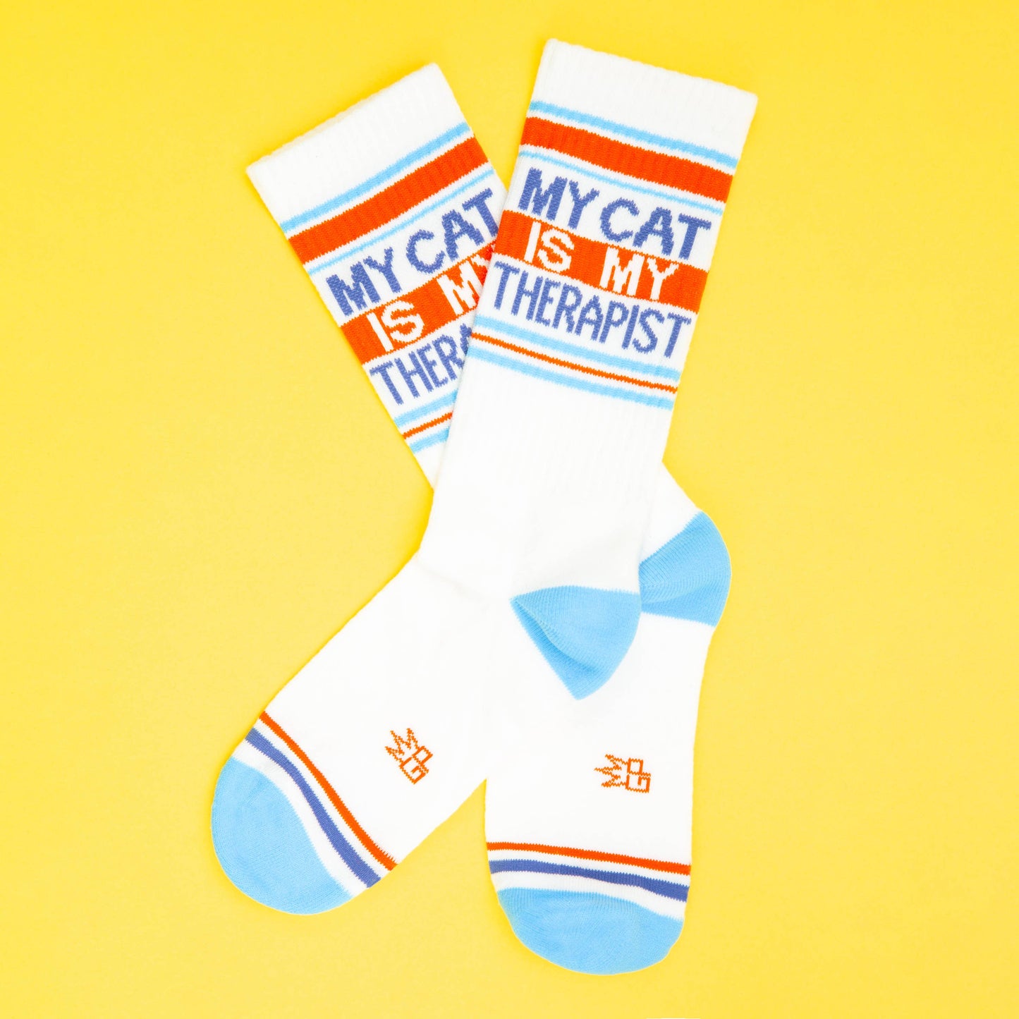My Cat Is My Therapist Gym Crew Socks (One Size Fits Most)