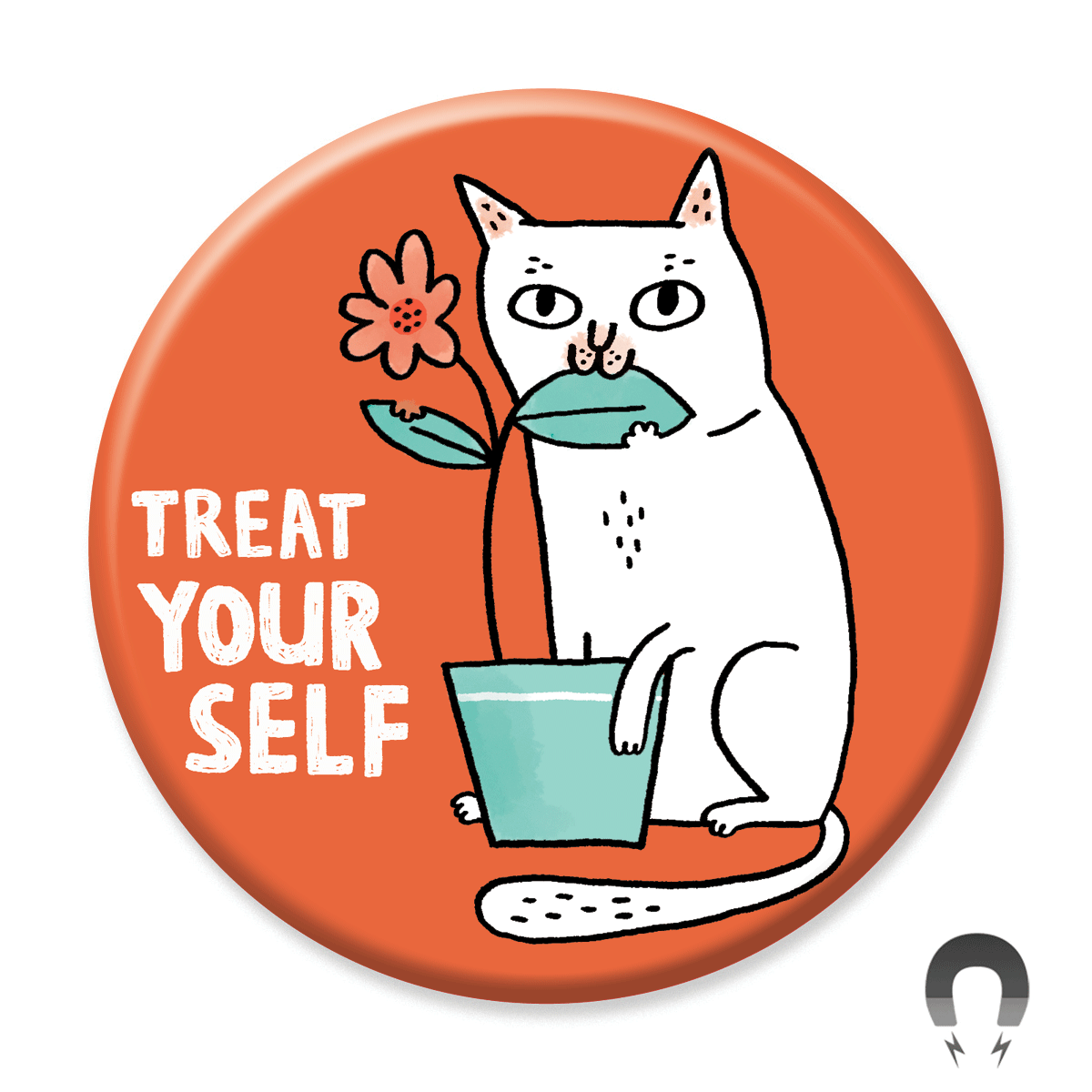 Treat Your Self Cat Magnet