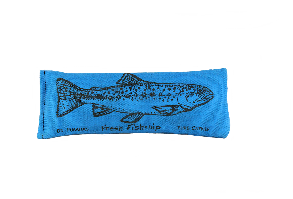 Fish Nip Catnip Kicker Cat Toy (Assorted Colors)