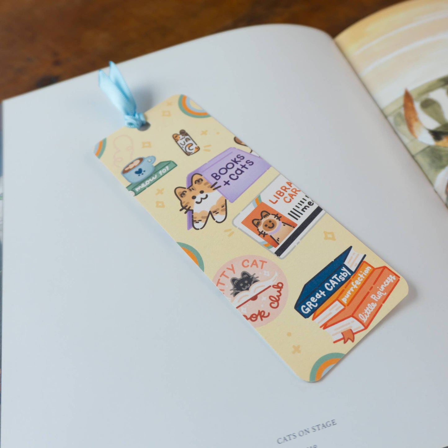 Purrfect Reads Cat Bookmark