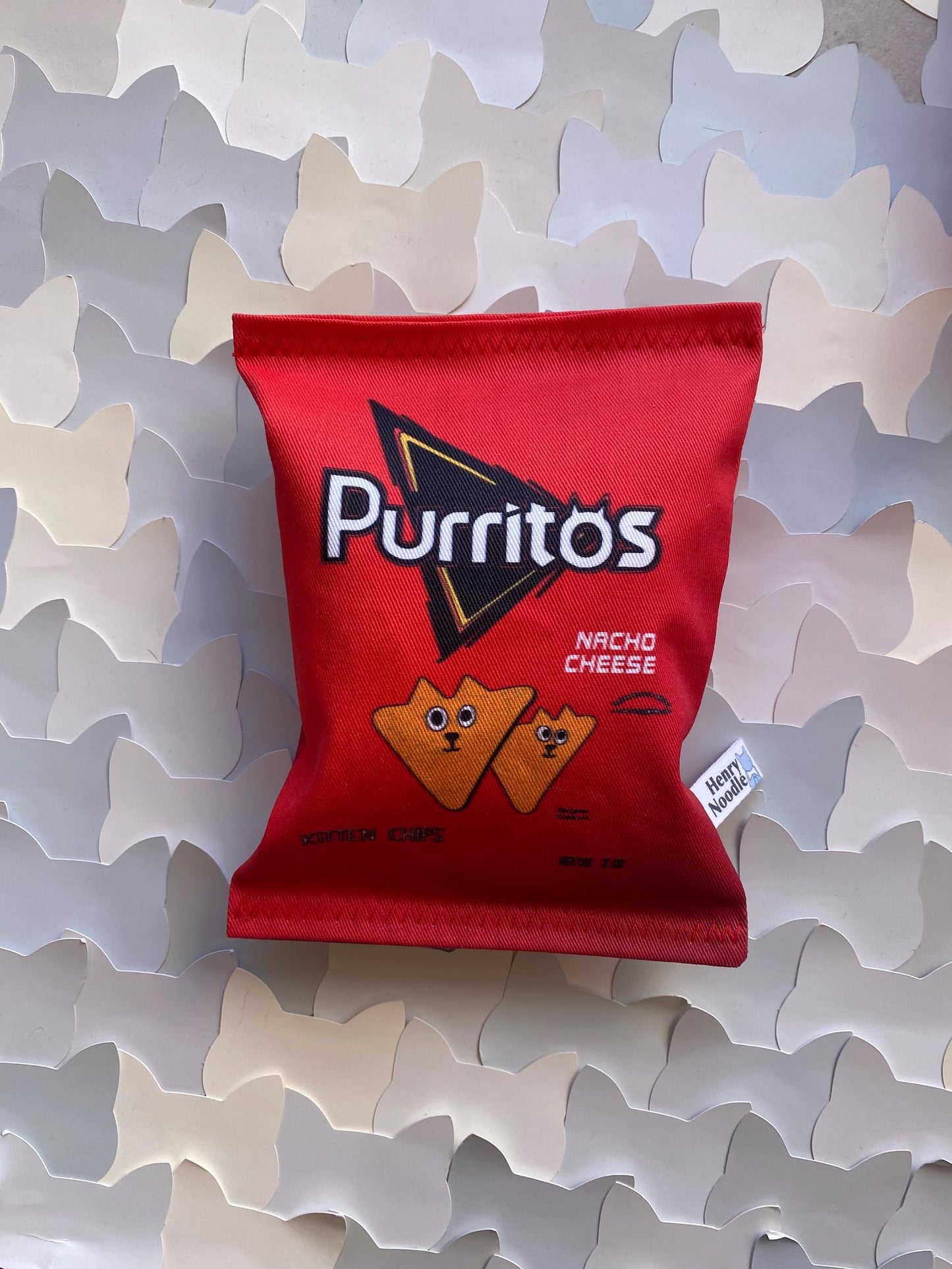 Purritos Nacho Cheese Chips Catnip Cat Toy