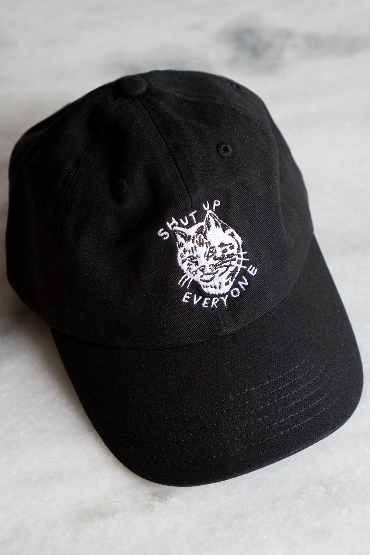 Shut Up Everyone Cat Baseball 'Dad Hat'