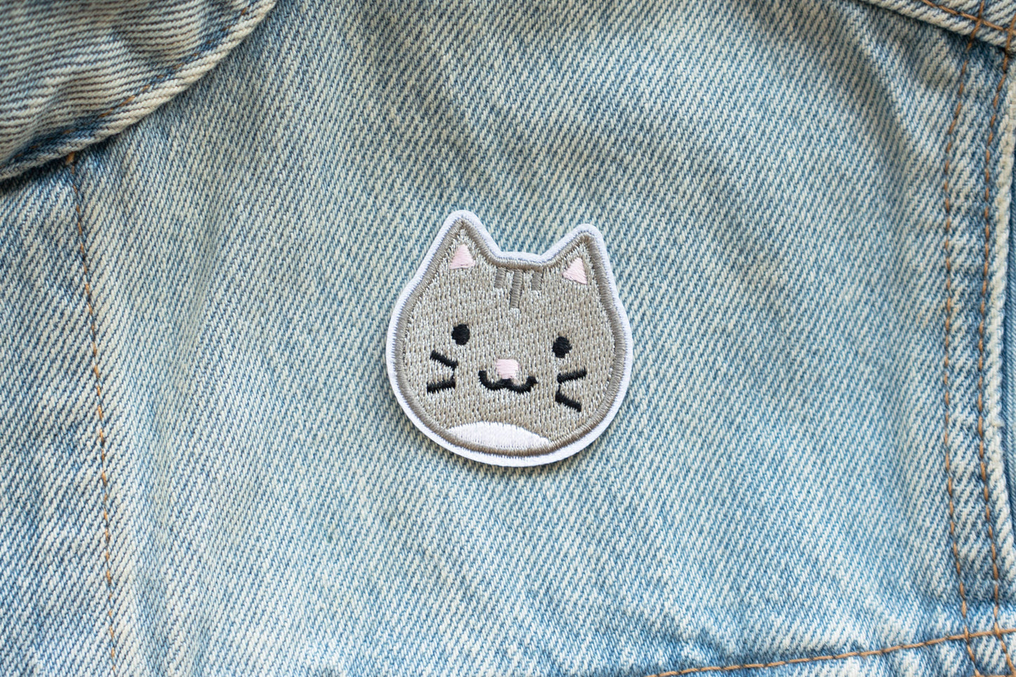 Grey Tabby Kitty Patch