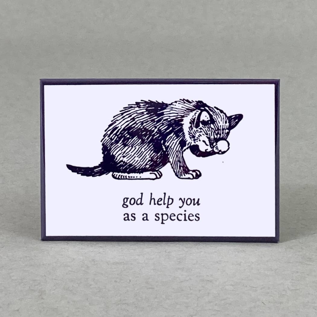 God Help You As a Species Cat Magnet