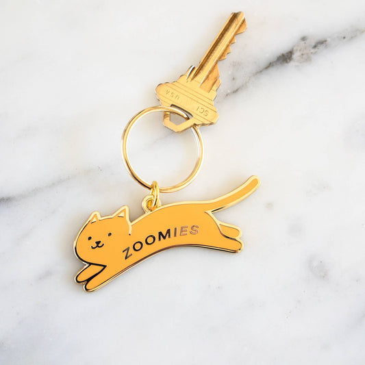 Zoomies Orange Cat Keychain