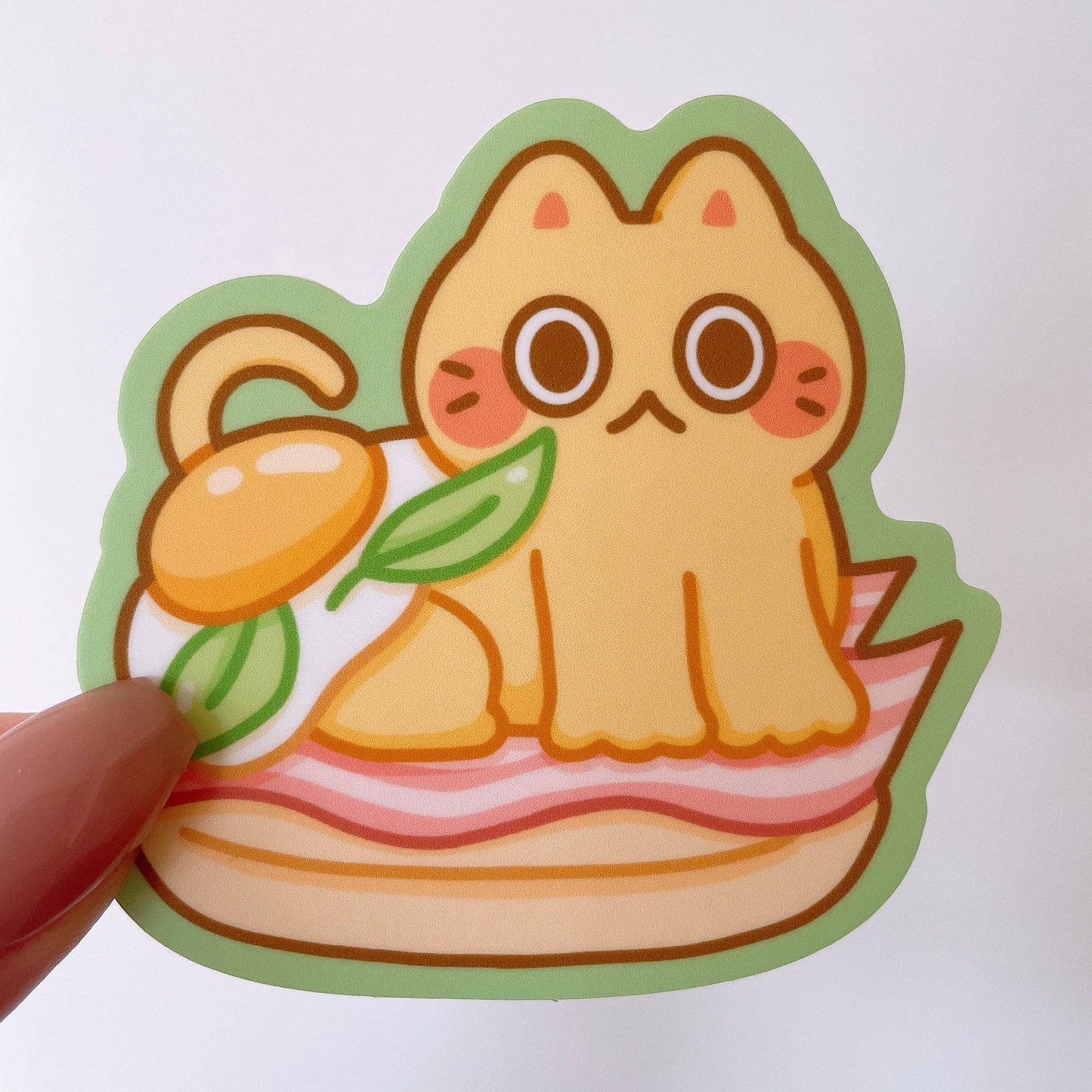 Eggs Benedict Cat Sticker