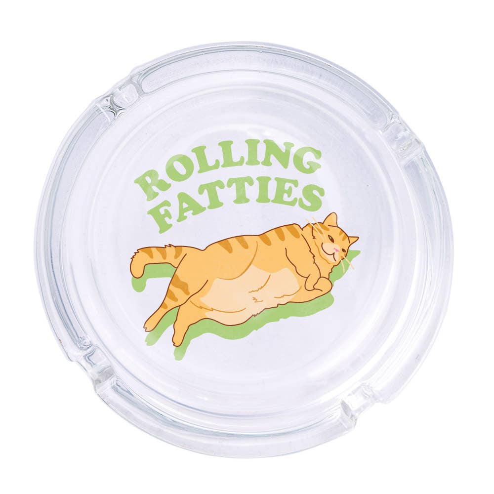 Rolling Fatties Fat Orange Cat Ashtray