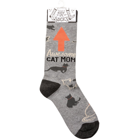 Awesome Cat Mom Socks (One Size Fits Most)