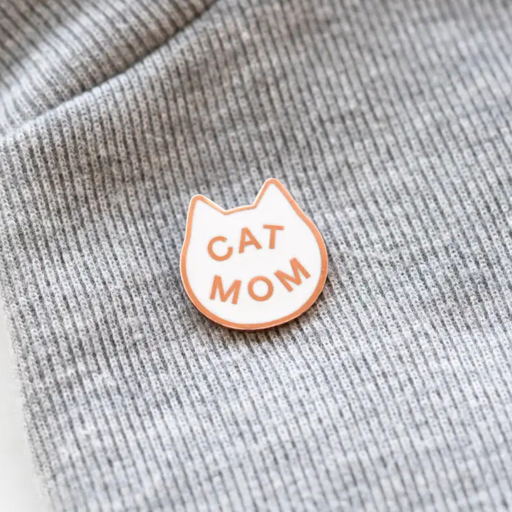 Cat Mom Enamel Pin