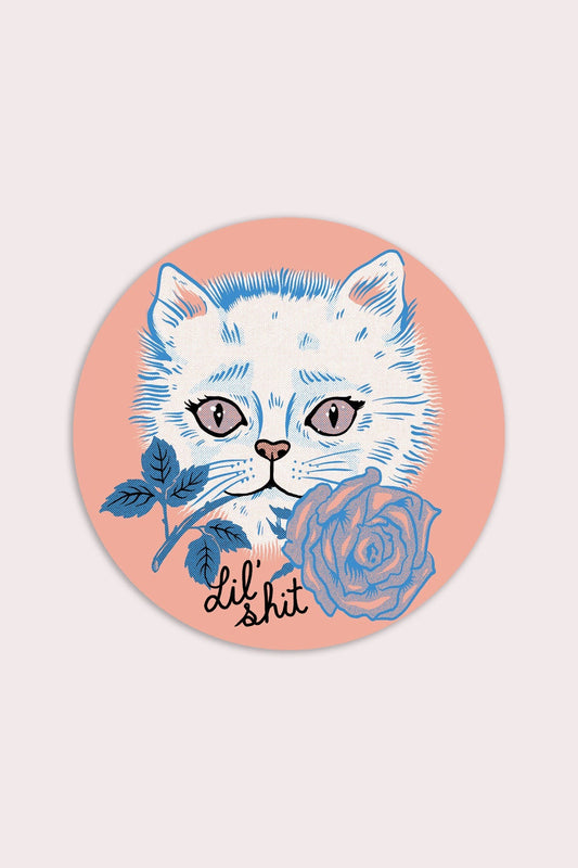 Lil' Shit Vinyl Cat Sticker