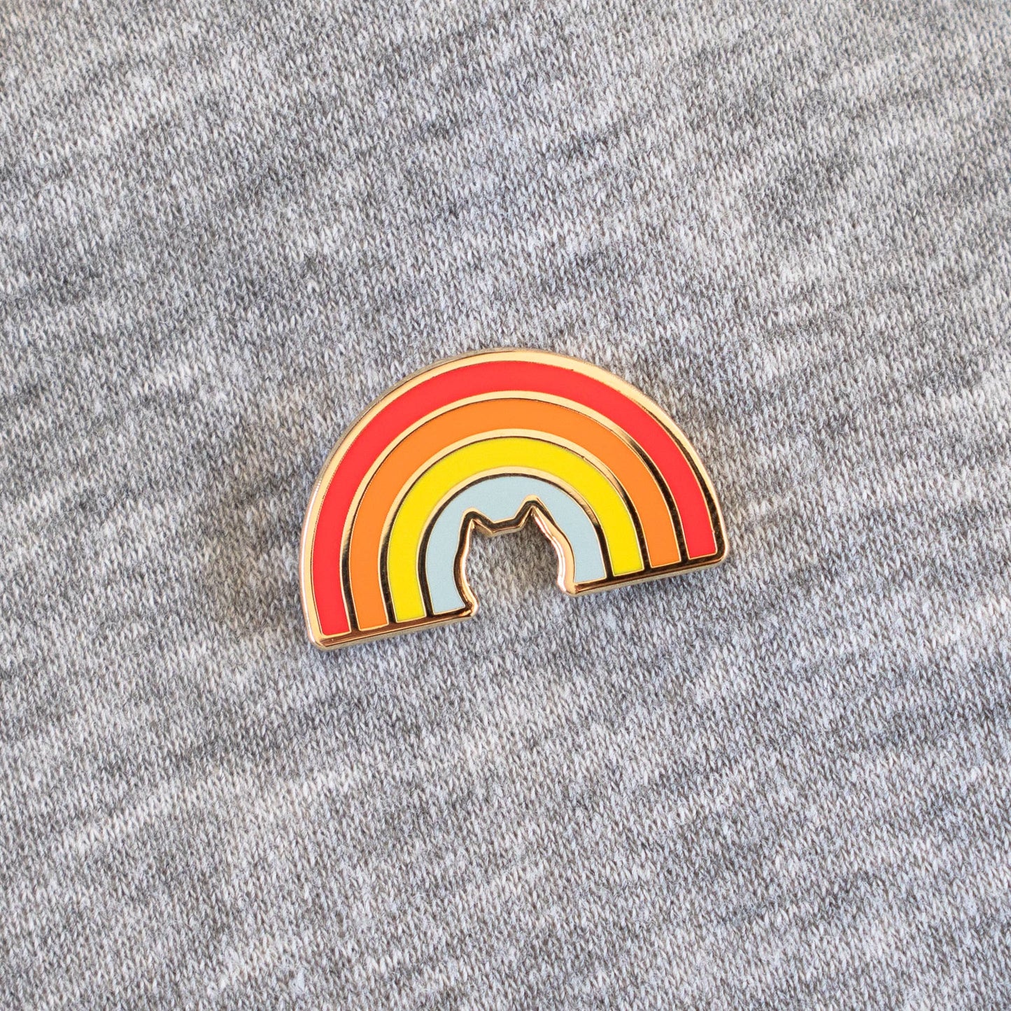 Rainbow Cat Enamel Pin