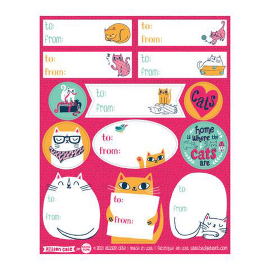 Cat Gift Label Stickers