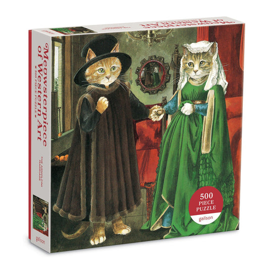 Meowsterpiece of Western Art: The Arnolfini Marriage 500pc Cat Puzzle