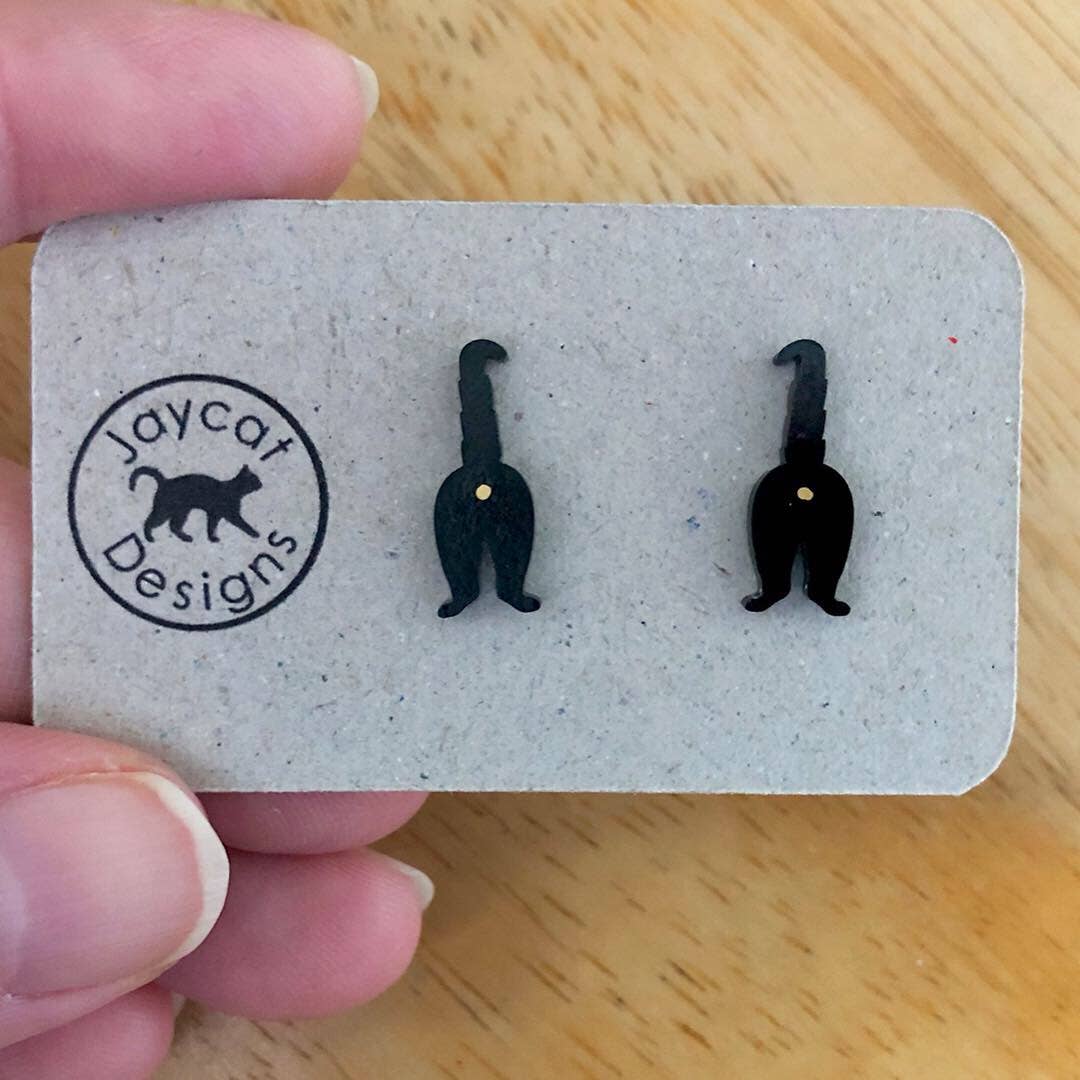 Cat Butt Earrings